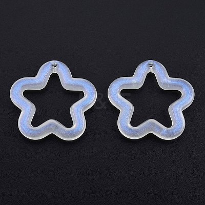 Transparent Luminous Acrylic Pendants TACR-T007-12E-1
