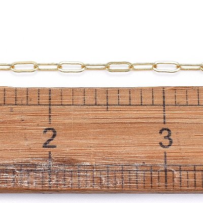 Soldered Brass Paperclip Chains CHC-G005-06G-01-1