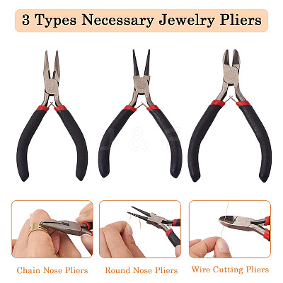 Carbon Steel Jewelry Plier Sets TOOL-TA0001-12-1