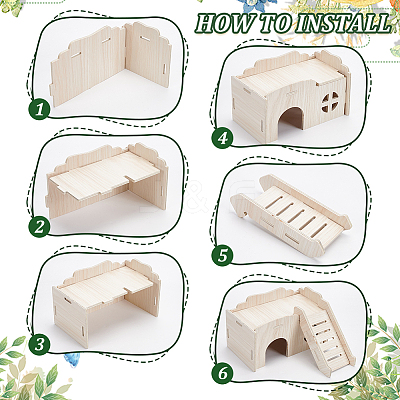2 Sets 2 Style Wooden Teeter-totters DIY-FG0005-09-1