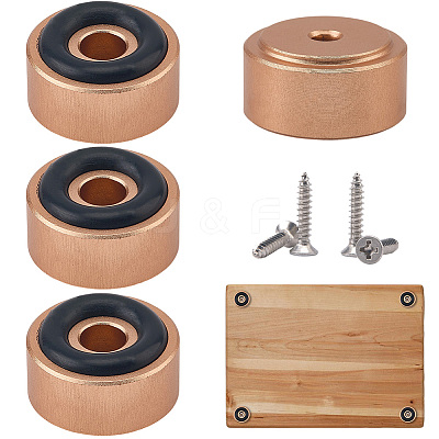 4Pcs Aluminum Furniture Pads FIND-CP0003-81KCG-1