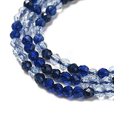 Transparent Glass Beads Strands GLAA-H027-01B-1