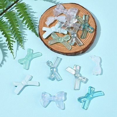 70Pcs 7 Styles Opaque & Transparent Acrylic Beads MACR-FS0002-13-1