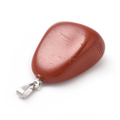 Natural Red Jasper Pendants X-G-k302-B15-1
