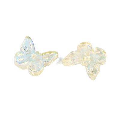 Electroplate Transparent Glass Beads EGLA-N057-03B-1
