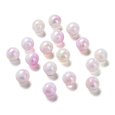 Two Tone Opaque Acrylic Beads SACR-P024-01A-W12-1