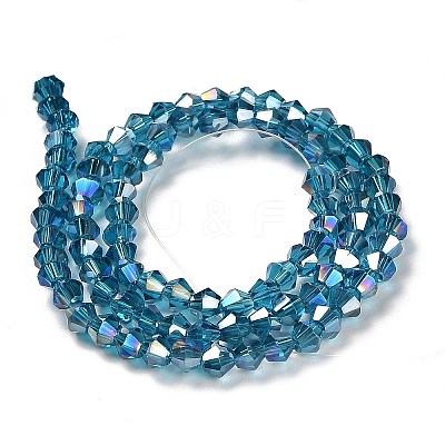 Transparent Electroplate Glass Beads Strands LS-GLAA-F029-3mm-A01-1
