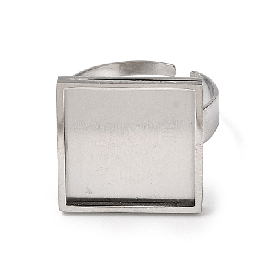 304 Stainless Steel Adjustable Ring Settings STAS-D374-02P-03-1