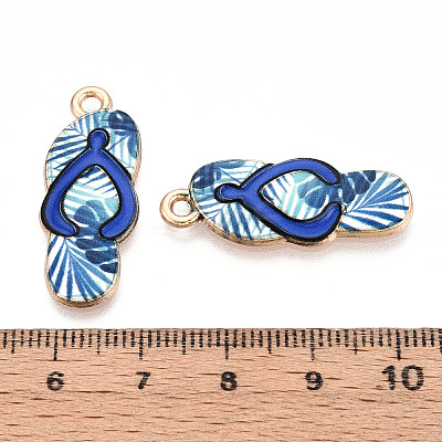 Alloy Enamel Pendants ENAM-T022-39KCG-02-1