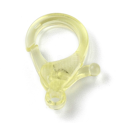 Transparent Plastic Lobster CLaw Clasps KY-H005-A01-1