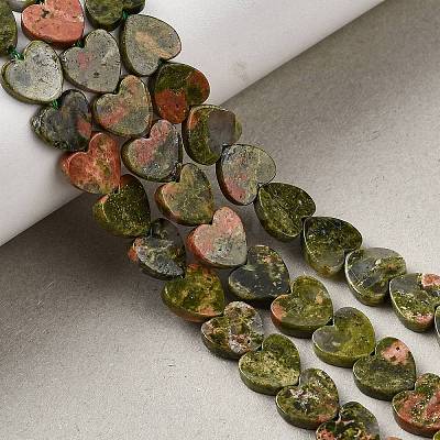 Natural Unakite Beads Strands G-M403-A23-03-1