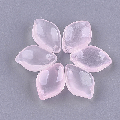 Transparent Spray Painted Glass Pendants X-GLAA-S183-13A-1