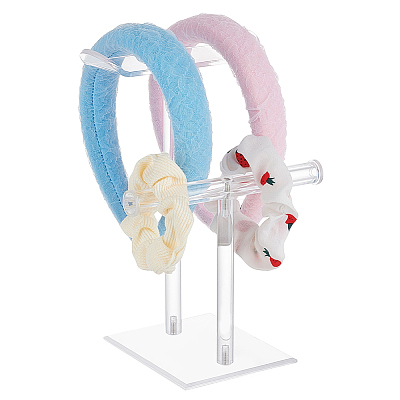 2-Tier Acrylic Headband Display Stands ODIS-WH0001-36-1