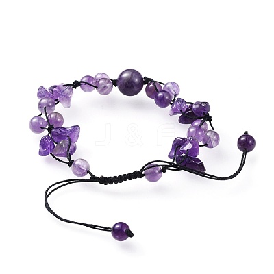 Adjustable Nylon Cord Braided Bead Bracelets BJEW-JB04602-01-1