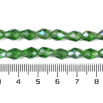 Transparent Electroplate Glass Beads Strands EGLA-N013-T10mm-B14-1