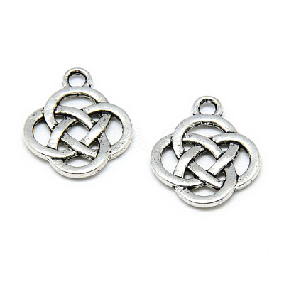 Tibetan Style Alloy Pendants X-TIBE-S301-041AS-NR-1