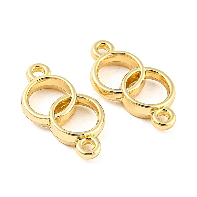 Rack Plating Alloy Connector Charms PALLOY-D023-34G-1
