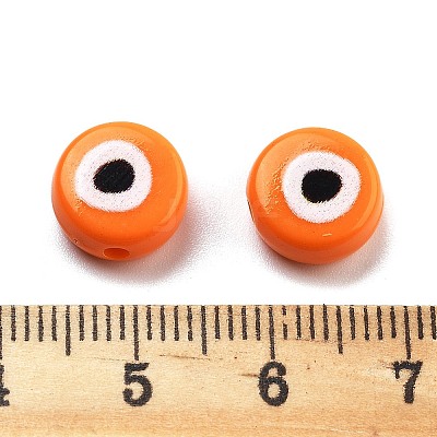 Opaque Printed Acrylic Beads LS-OACR-G038-04F-1