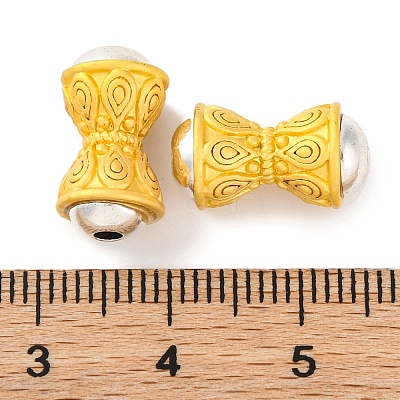 Rack Plating Alloy Beads PALLOY-F313-03MG-1