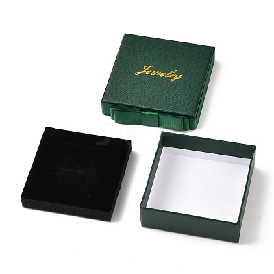 Square & Word Jewelry Cardboard Jewelry Boxes CBOX-C015-01C-02-1