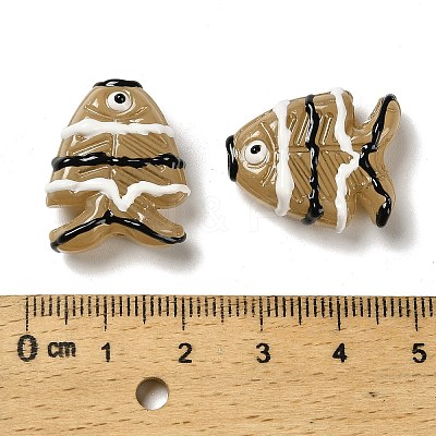 Painted Glass Beads X1-LAMP-I032-01E-1