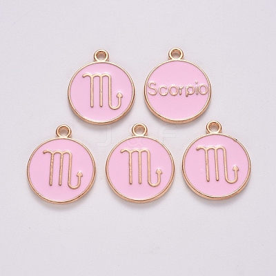 Alloy Enamel Pendants X-ENAM-S124-01B-09L-1