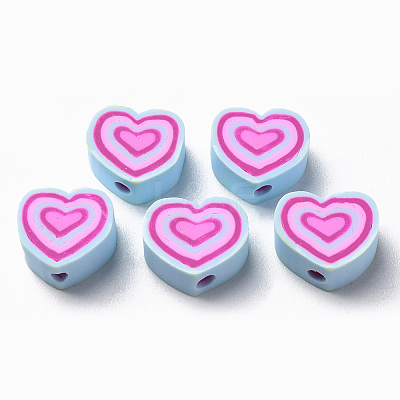 Handmade Polymer Clay Beads X-CLAY-T020-13A-1