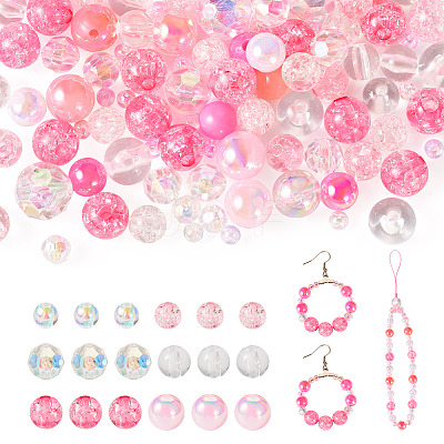 Transparent & Opaque Acrylic Bead LS-OACR-TAC0002-08B-1