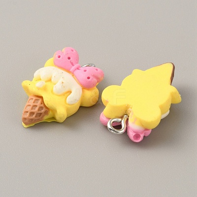 Opaque Resin Pendants RESI-CJC0012-14D-1