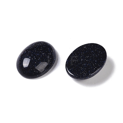 Synthetic Blue Goldstone Cabochons G-B080-01A-30-1
