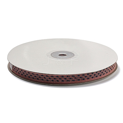 100 Yards Polka Dot Print Nylon Ribbons OCOR-G014-01C-1