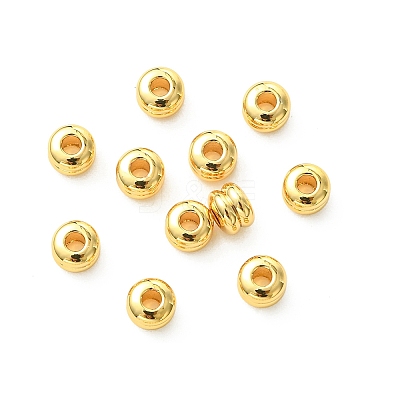 SHEGRACE Flat Round Brass Beads XGRPCU423-294G-1