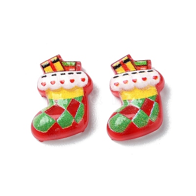 Colorful Christmas Series Resin Cabochons CRES-Q006-02E-1