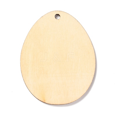 DIY Crafts Easter Egg Shape Cutouts Pendants AJEW-P087-B02-11-1