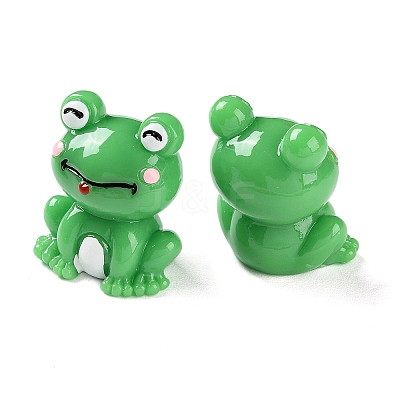 Cartoon Cute Resin 3D Frog Figurines RESI-Z024-01E-1