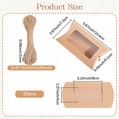 30Pcs Paper Pillow Candy Boxes CON-BBC0001-12-1