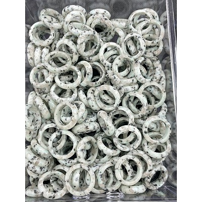 Natural Sesame Jasper Finger Rings WG8089A-21-1