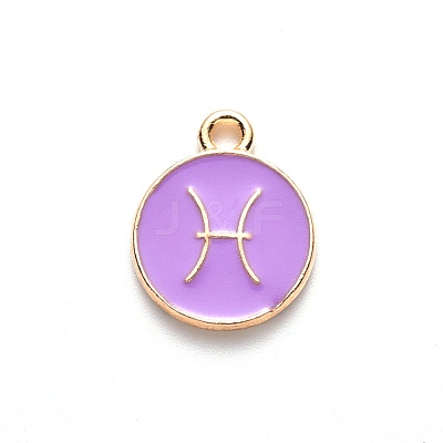 Alloy Enamel Pendants ENAM-S124-01A-01H-1