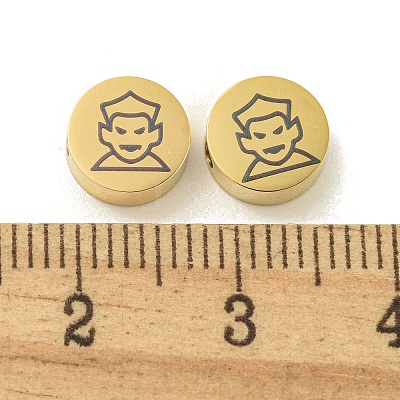 Halloween 304 Stainless Steel Beads STAS-U017-01G-L-1