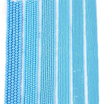 Opaque Solid Color Imitation Jade Glass Beads Strands LS-EGLA-A044-P2mm-D08-1