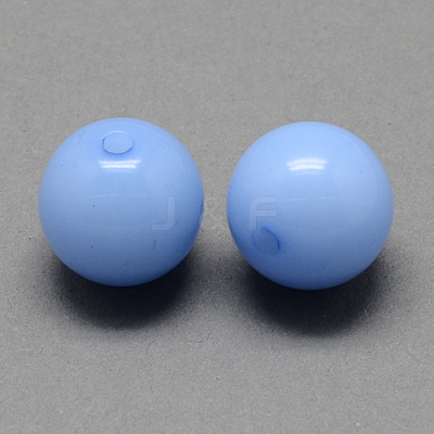 Imitation Jelly Acrylic Beads JACR-R001-8mm-03-1
