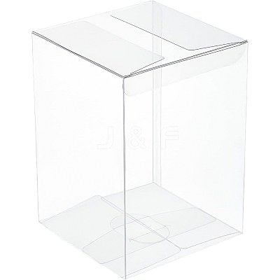 15Pcs Rectangle Transparent Plastic PVC Box Gift Packaging CON-BC0002-21A-1