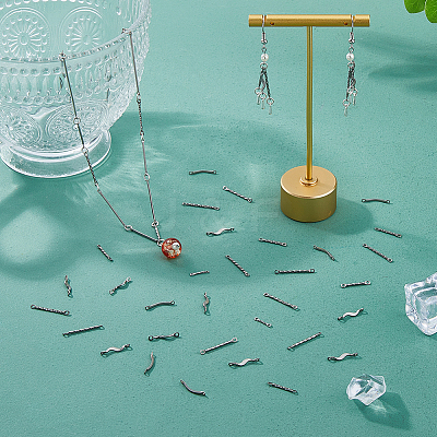 150Pcs 5 Styles 304 Stainless Steel Connector Charms STAS-DC0016-22-1