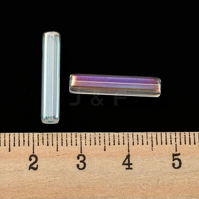 Electroplate Glass Beads GLAA-D024-01E-1