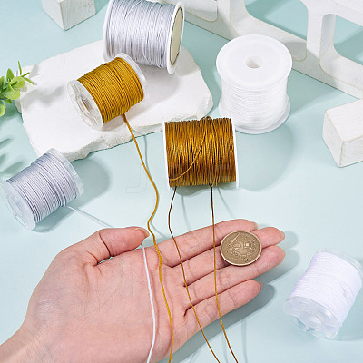 6Rolls 6 Colors Nylon Braided Cord NWIR-TA0001-46A-1