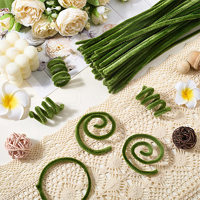 100Pcs DIY Plush Sticks FIND-SP0004-72E-1