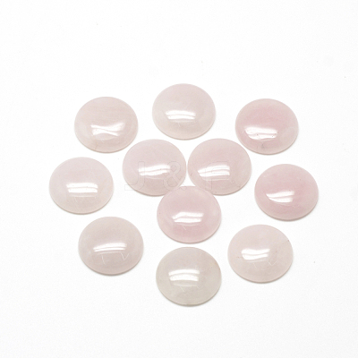 Natural Rose Quartz Cabochons X-G-R416-16mm-48-1