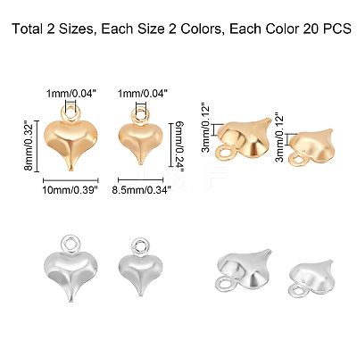 304 Stainless Steel Charms STAS-UN0014-06-1