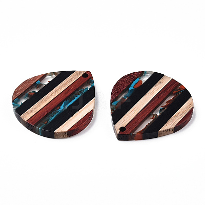 Resin & Walnut Wood Pendants RESI-N039-18-1