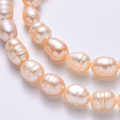 Natural Cultured Freshwater Pearl Beads Strands PEAR-N012-07G-1